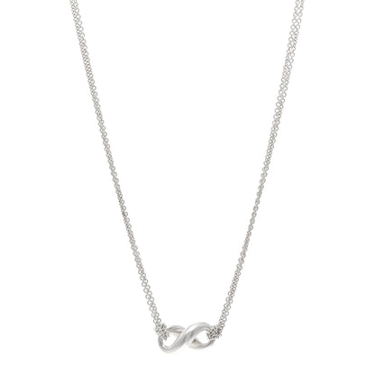 Tiffany Sterling Silver Figure 8 Pendant Necklace 1 of 4
