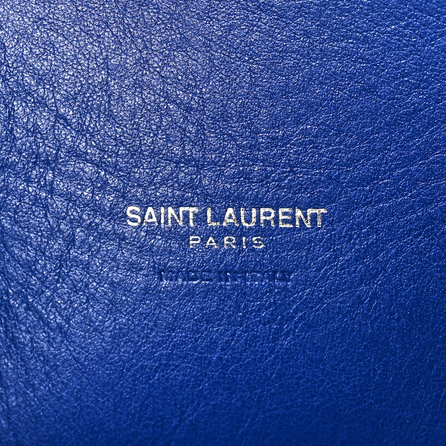 Grained Calfskin Baby Sac De Jour Cobalt Blue
