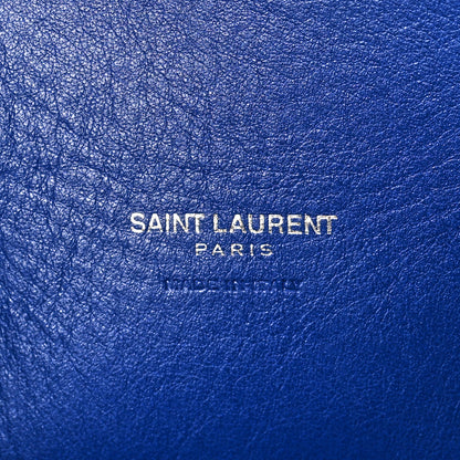 Saint Laurent Grained Calfskin Baby Sac De Jour Cobalt Blue 7 of 11