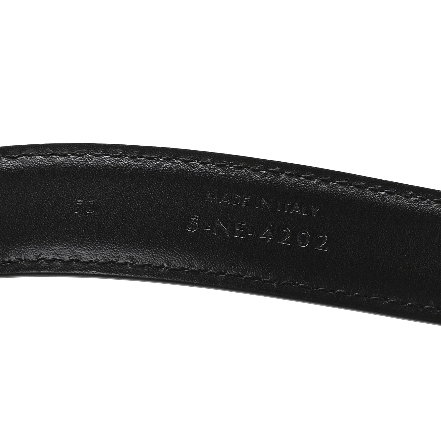 Celine Box Calfskin Small 18mm Triomphe Belt 70 28 Black 4 of 6