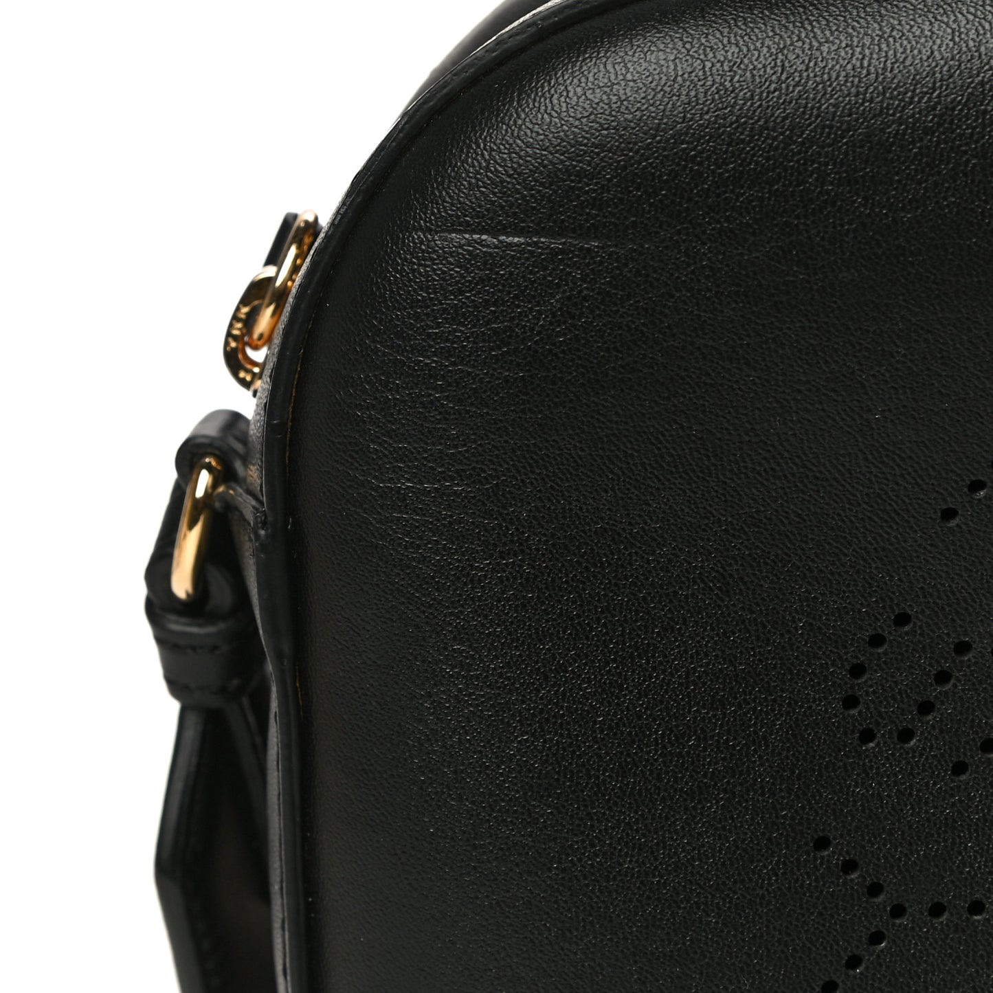 Eco Alter Nappa Perforated Logo Mini Bag Black