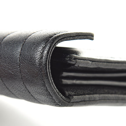 Saint Laurent Lambskin Mixed Matelasse Quilted Large Monogram Envelope Wallet Black 13 of 16