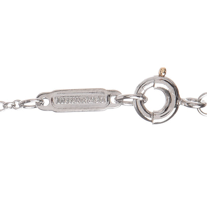 Tiffany Platinum Diamond Cross Stitch Pendant Necklace 5 of 6