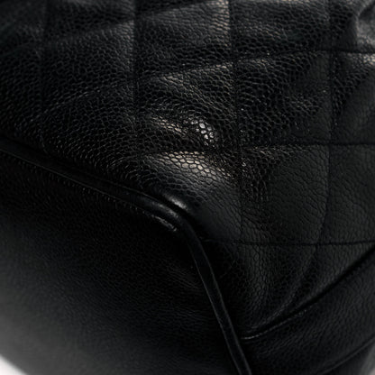 Chanel Caviar Quilted Drawstring Bucket Bag Black 11 of 12