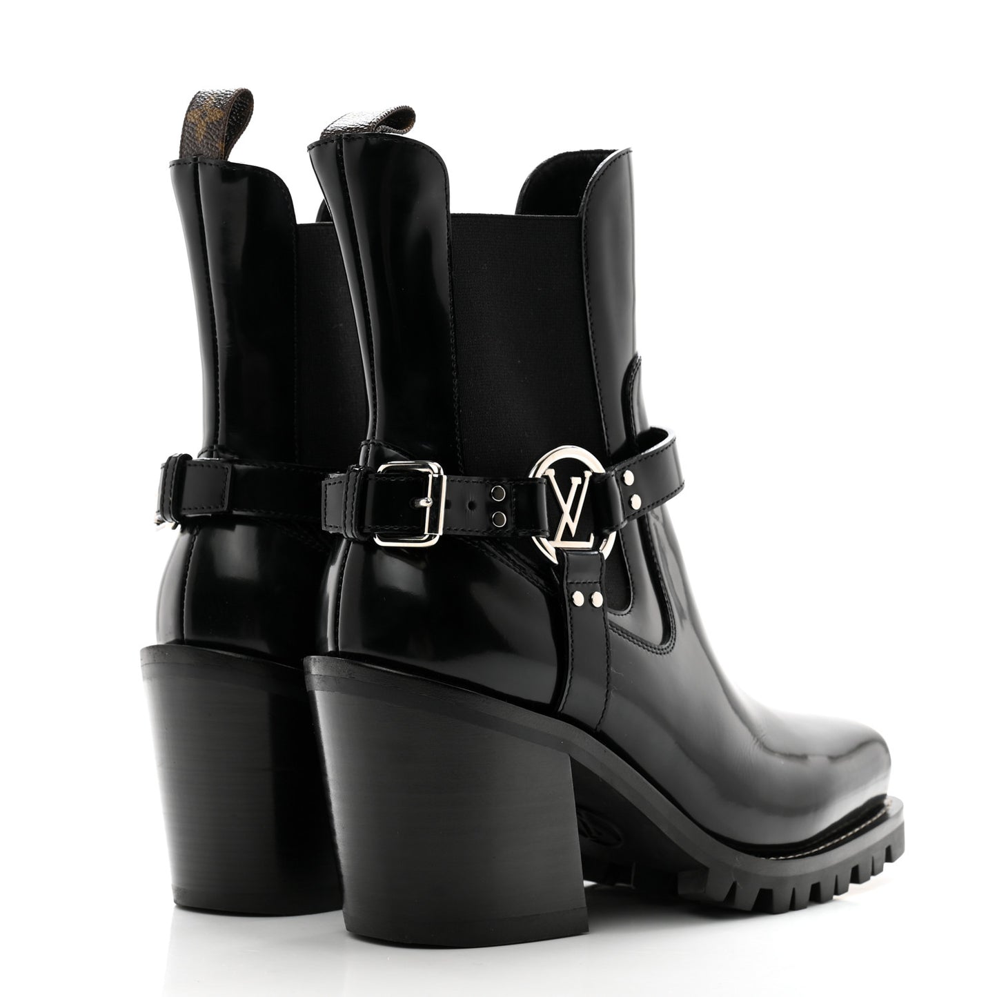 Patent Limitless Ankle Boots 39 Black