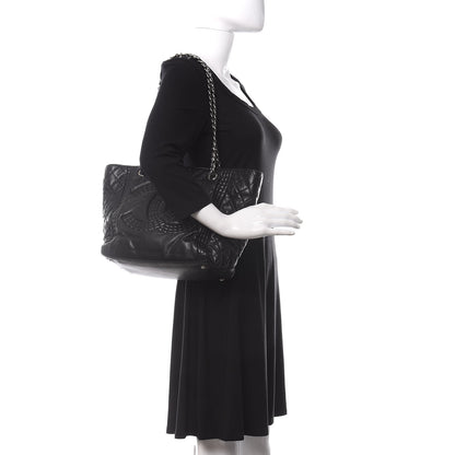 Chanel Calfskin Coco Bengal Tote Black 2 of 13