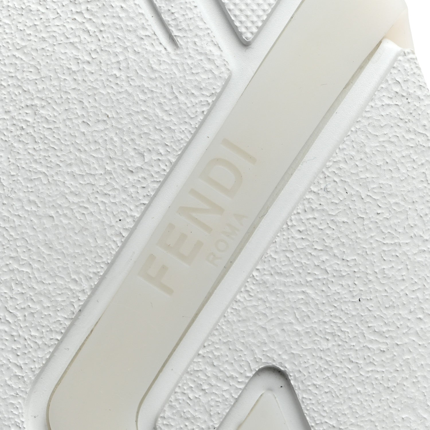 Fendi Fabric Calfskin Rubber Transparent Mens Fendi Flow Low Top Sneakers 9 Grigio Ultra White 9 of 10