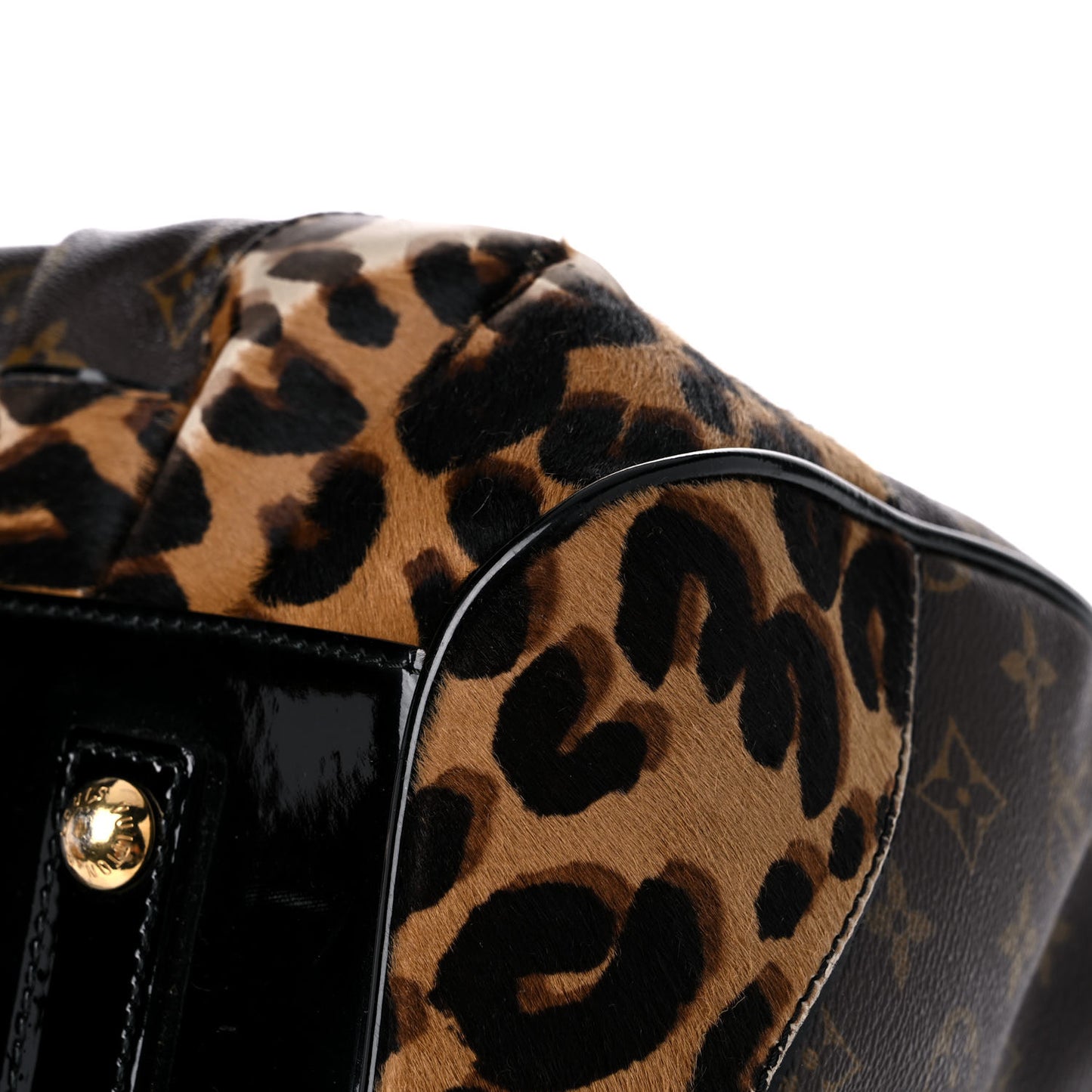 Monogram Leopard Stephen Bag