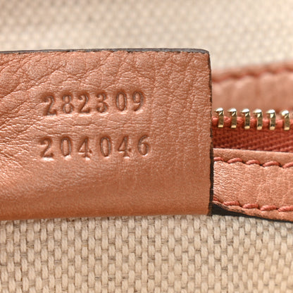 Gucci Metallic Pebbled Calfskin Medium Soho Shoulder Bag Pink 7 of 10