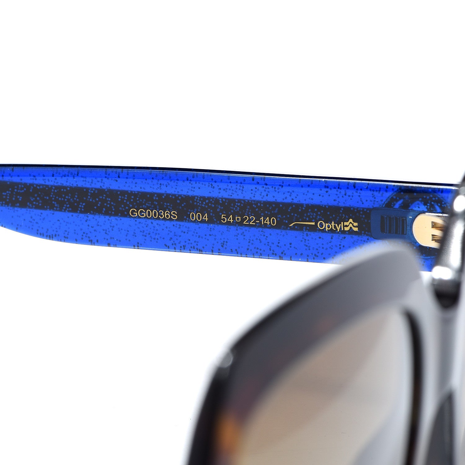 Gucci Oversize Square Web GG 0036S Sunglasses Tortoise 5 of 9