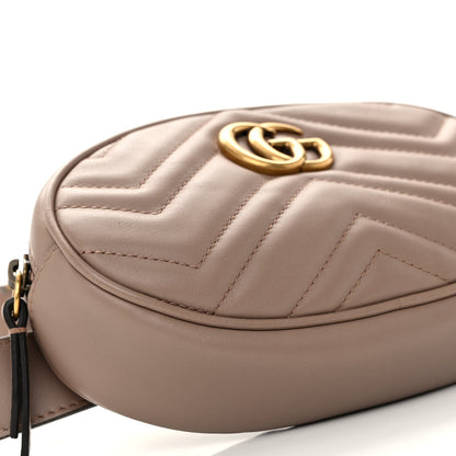 Gucci Calfskin Matelasse GG Marmont Belt Bag 95 38 Porcelain Rose 10 of 11