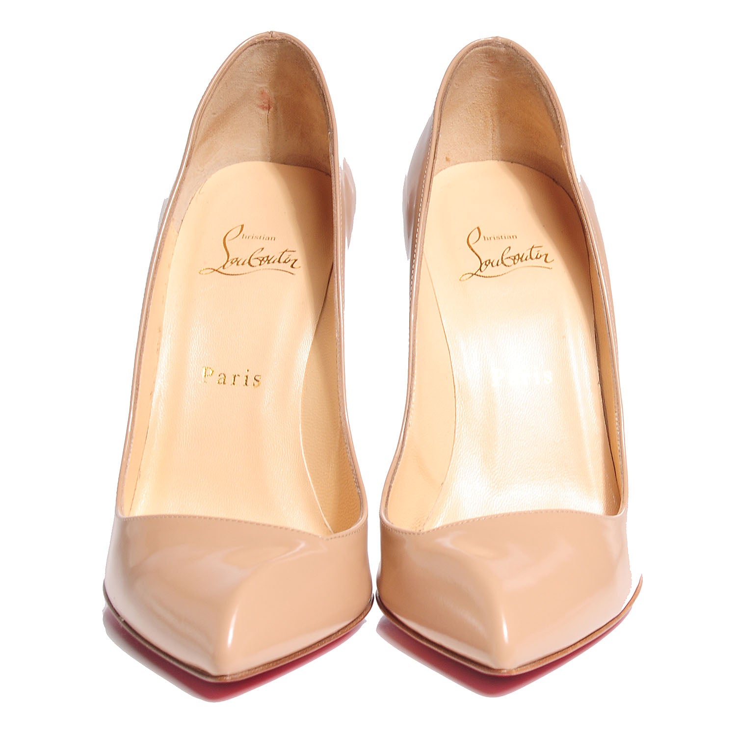 Christian Louboutin Jazz Calf Corneille 100 Pumps 39 Nude 2 of 8