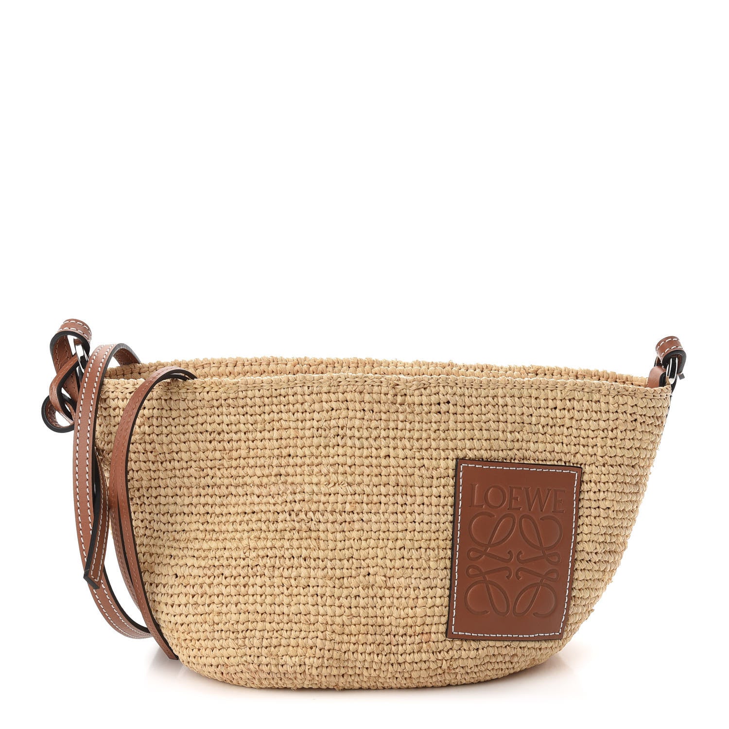 Loewe Raffia Crossbody Bag Natural Tan 1 of 9