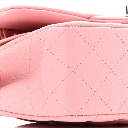 Chanel Caviar Quilted Small Double Flap Pink 9 of 10