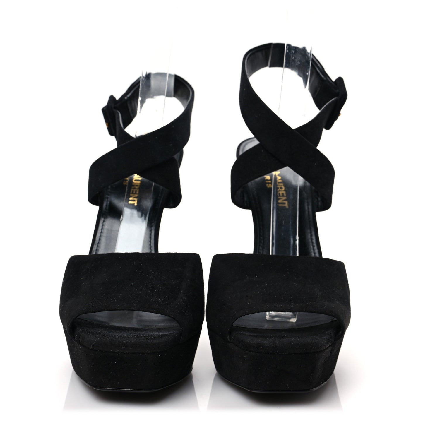 Suede Debbie Platform Sandal 36.5 Black