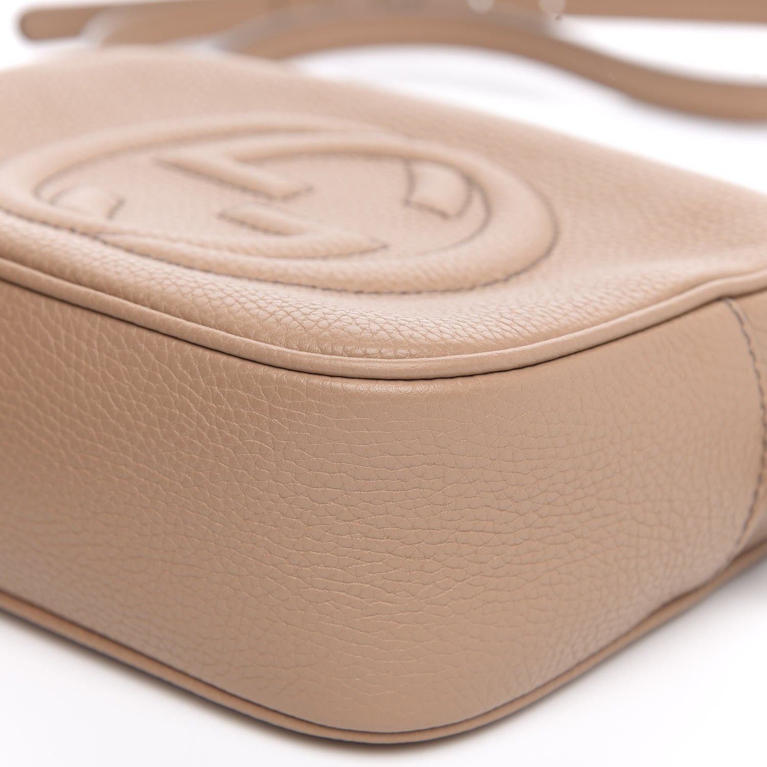 Gucci Pebbled Calfskin Small Soho Disco Bag Rose Beige 9 of 9