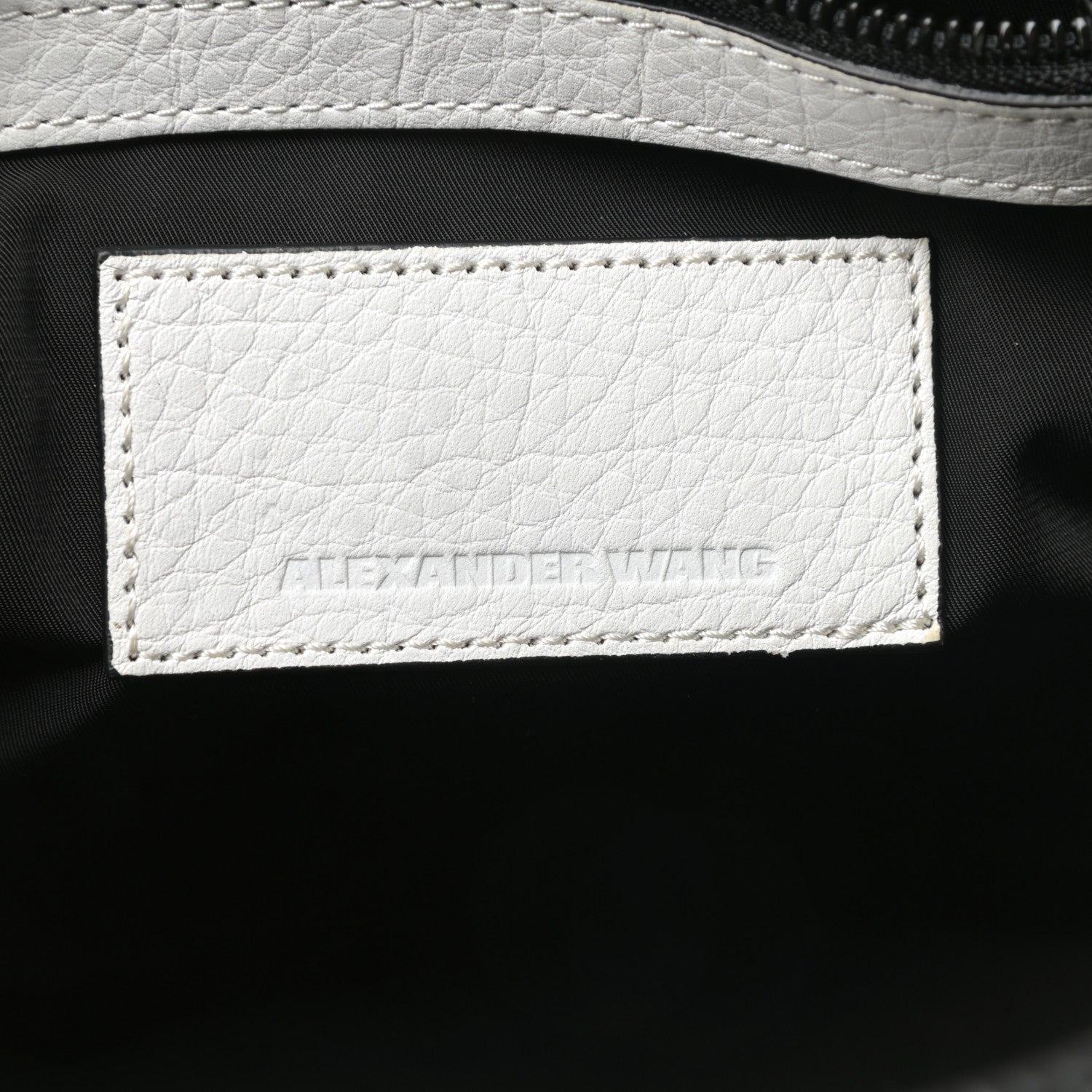 Alexander Wang Pebbled Calfskin Rockie White Matte Black Hardware 6 of 11
