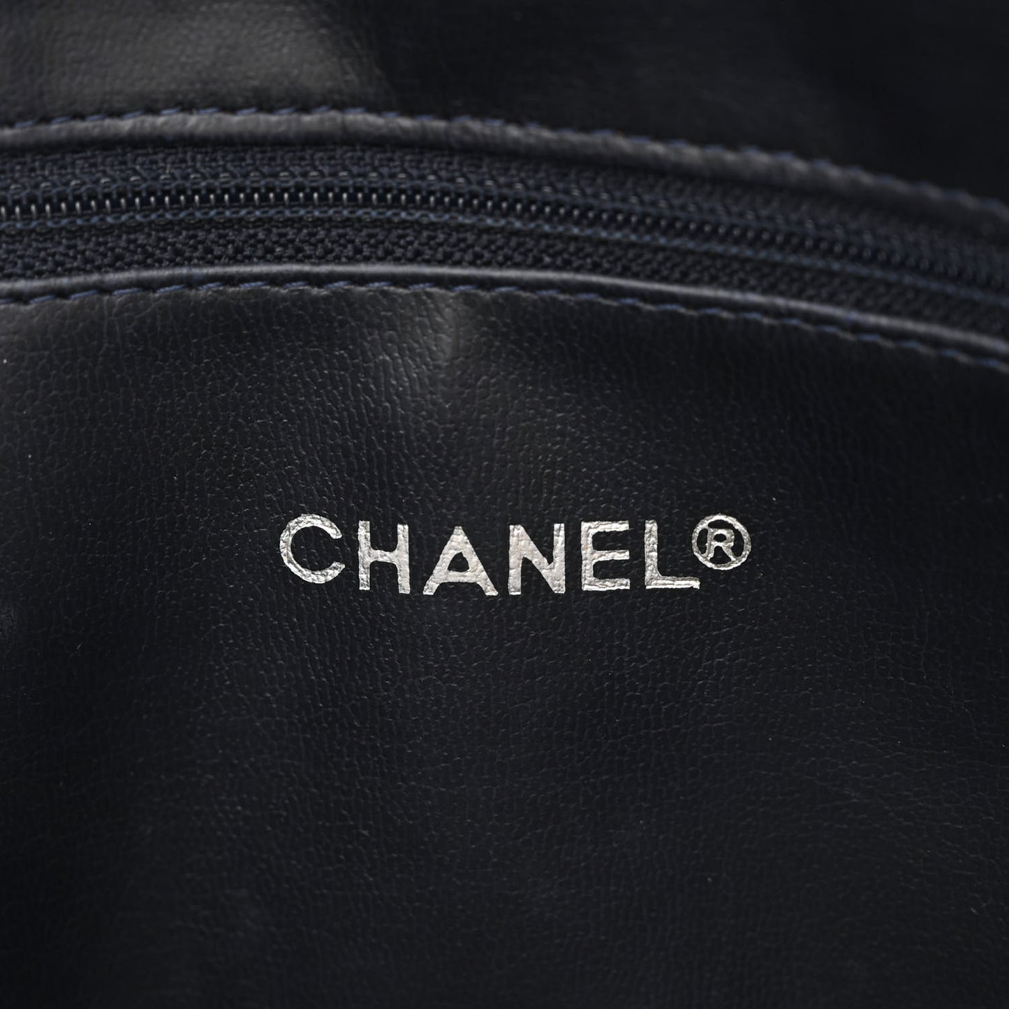 Lambskin Quilted Shoulder Bag Navy