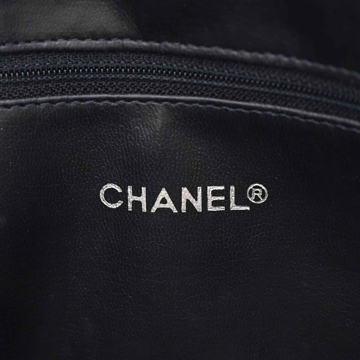 Chanel Lambskin Quilted Shoulder Bag Navy 5 of 10