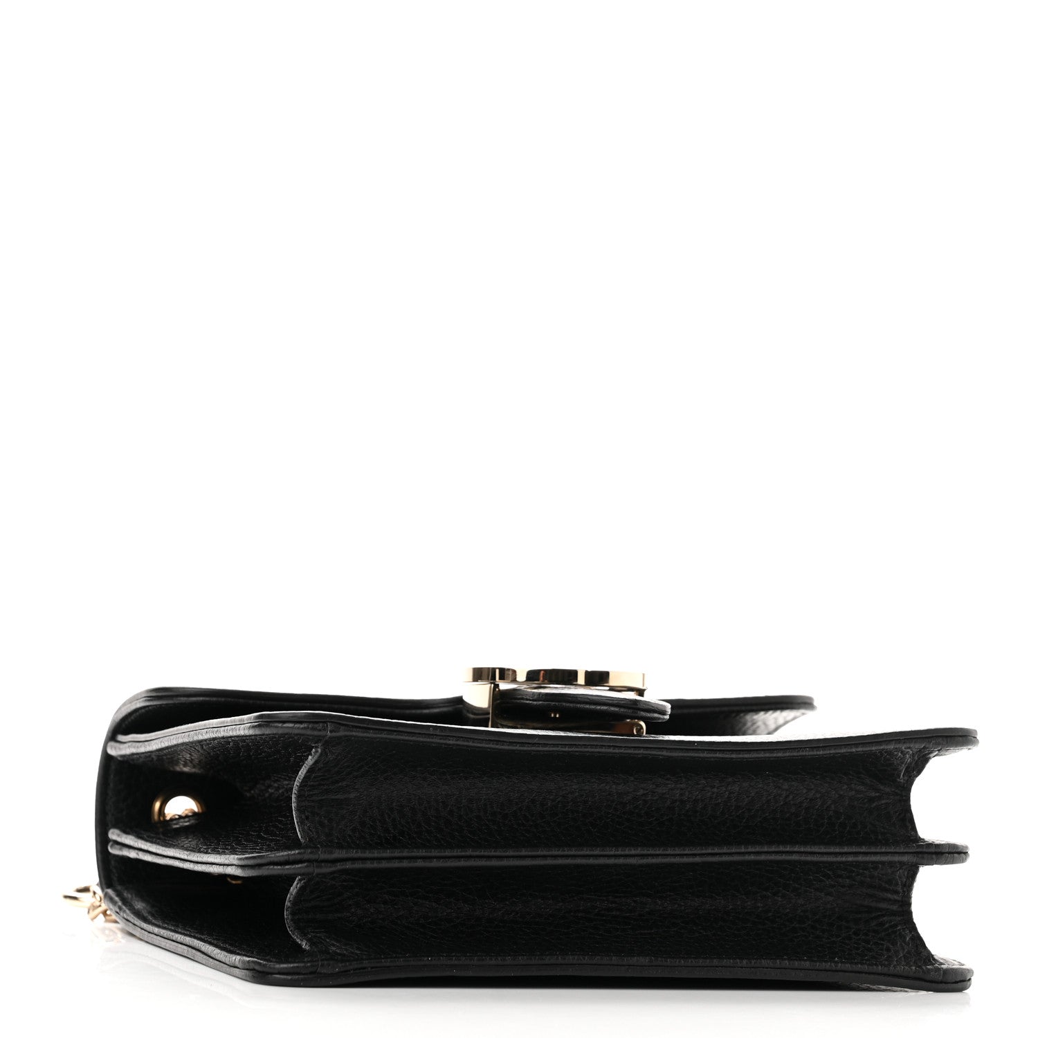 Gucci Dollar Calfskin Small Interlocking G Shoulder Bag Black 4 of 12