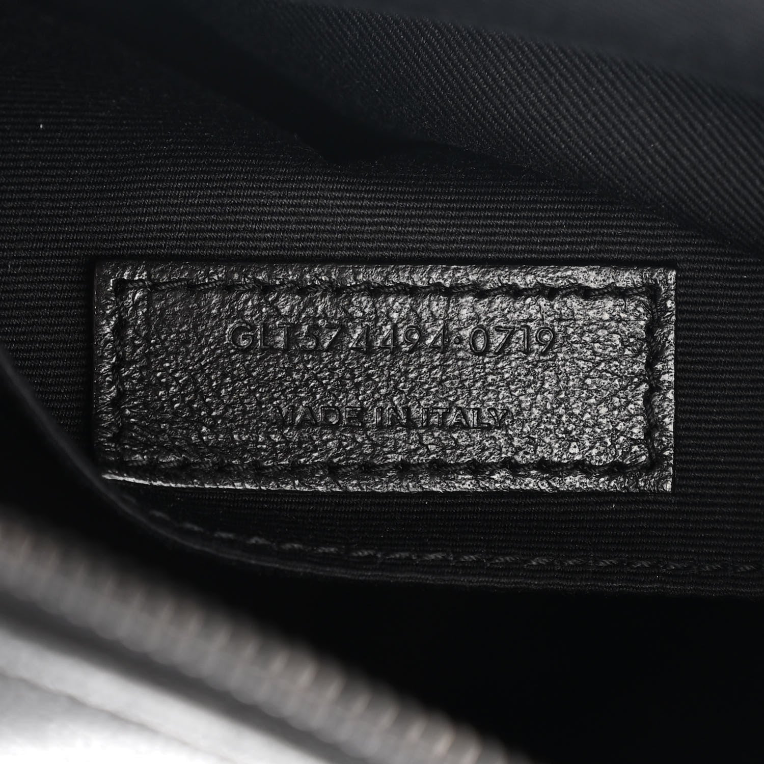 Saint Laurent Grained Lambskin Monogram Lou Camera Bag Black 7 of 10