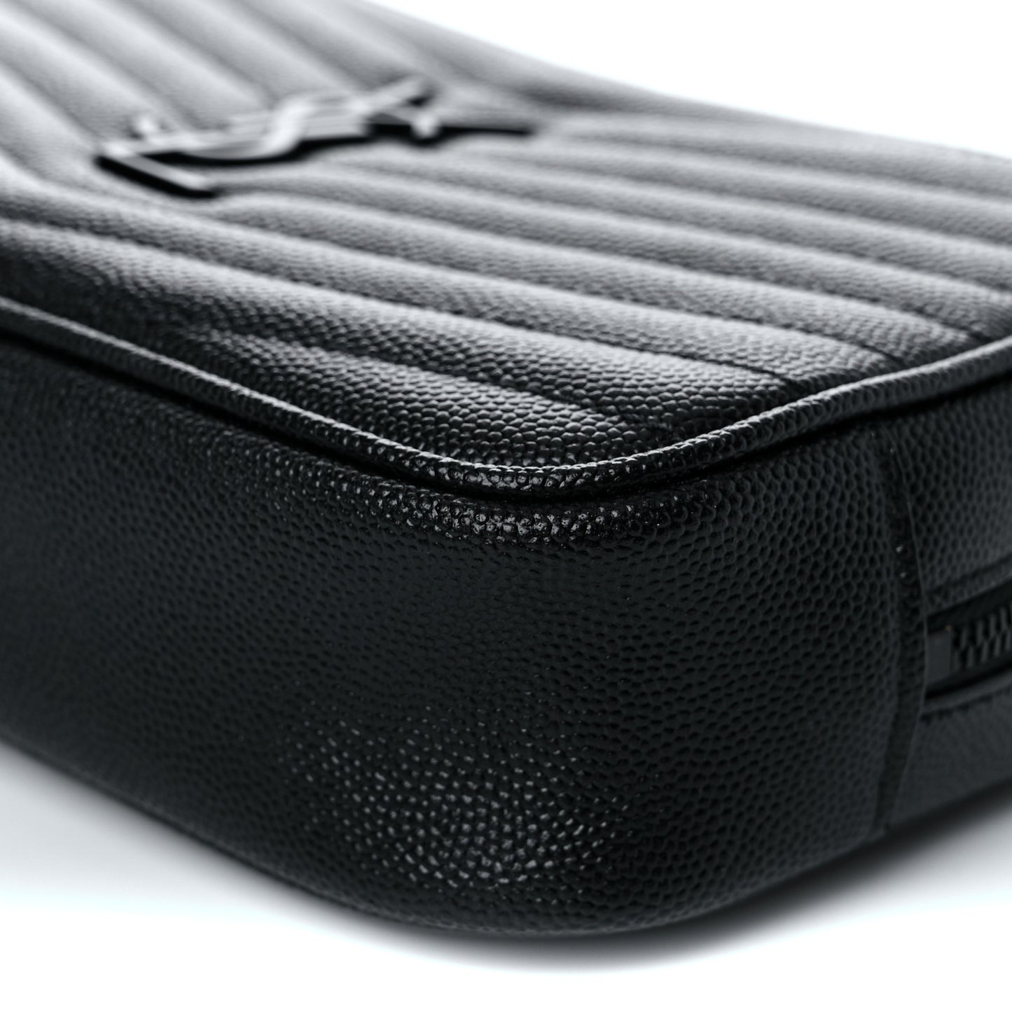 Grain De Poudre Matelasse Monogram Mini Lou Camera Bag Black