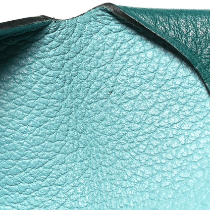 Hermes Evercolor Verso Bastia Coin Purse Malachite Bleu Atoll 9 of 11