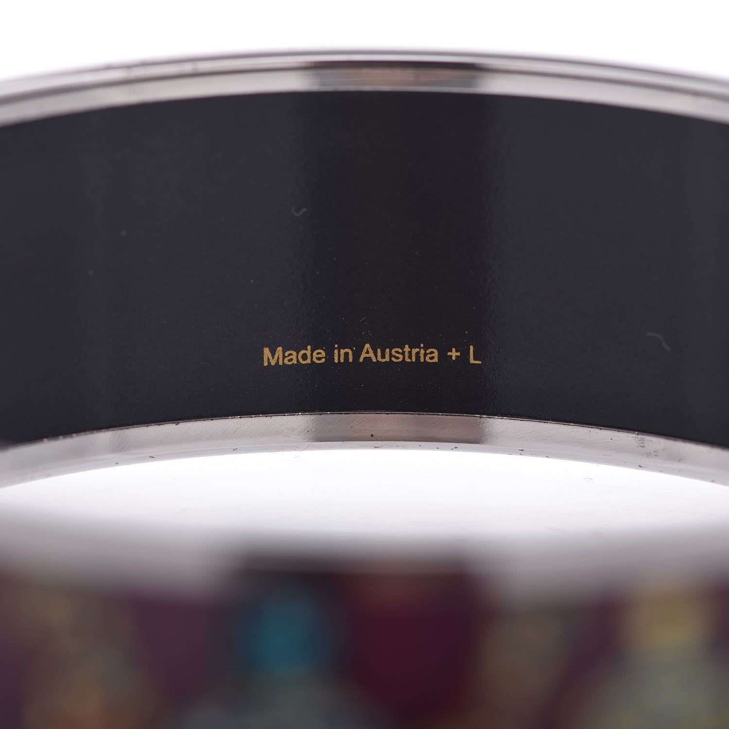 Hermes Enamel Printed Wide Flacons Bracelet 65 5 of 6