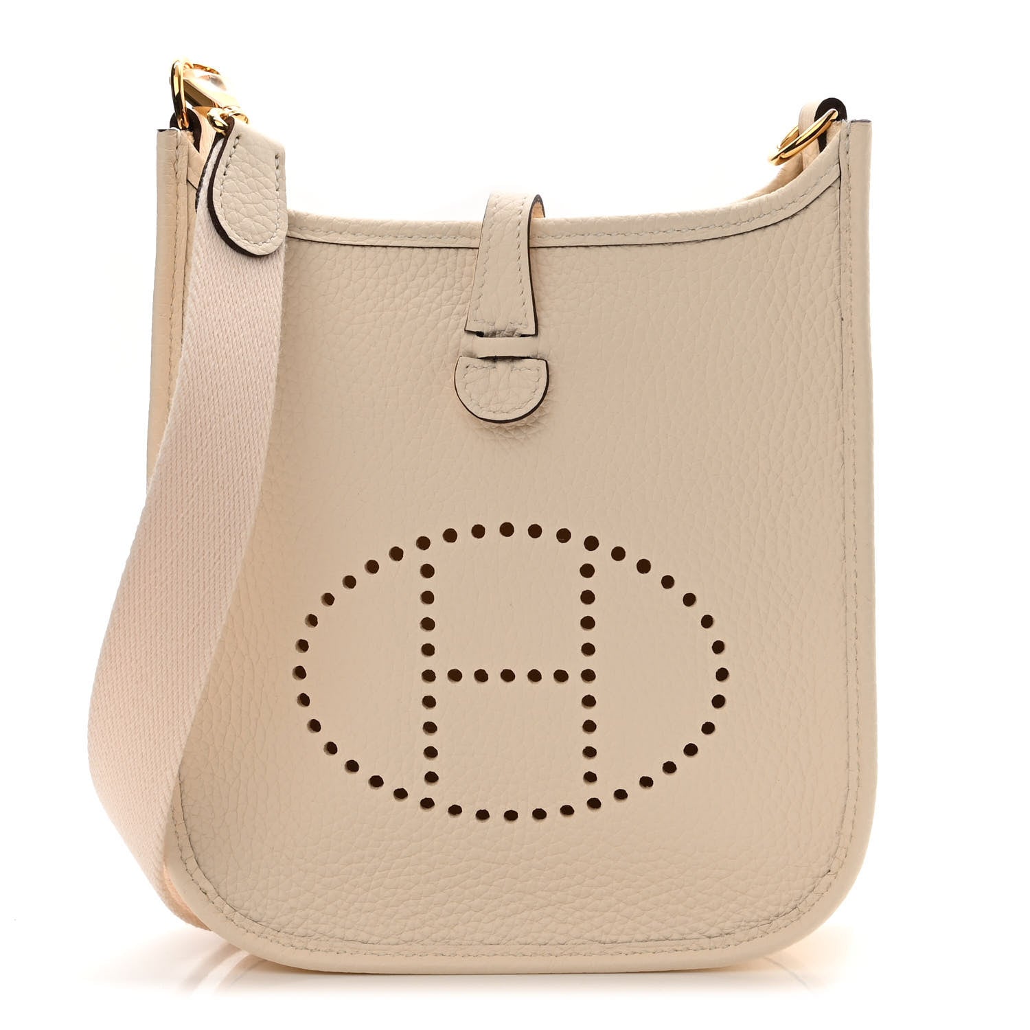 Hermes Taurillon Clemence Amazone Evelyne TPM Nata Craie 1 of 10