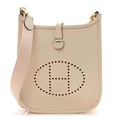Hermes Taurillon Clemence Amazone Evelyne TPM Nata Craie 1 of 10