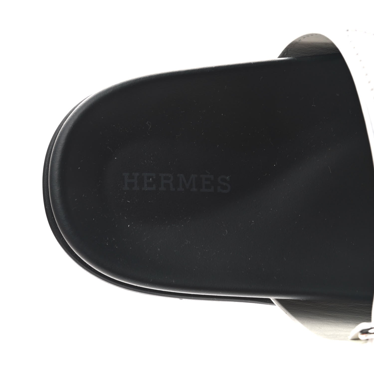 Hermes Calfskin Womens Chypre Sandals 36.5 White 7 of 9