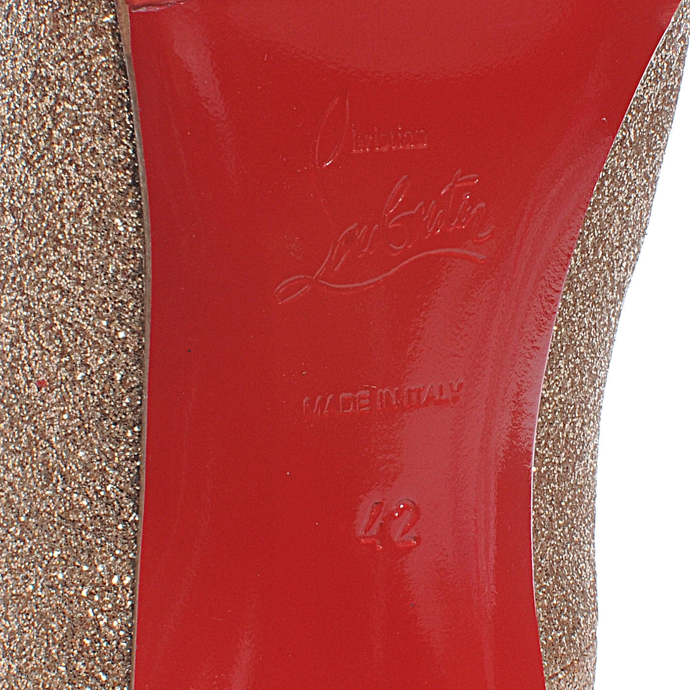 Ron Ron 100 Glitter Pumps 42 Nude