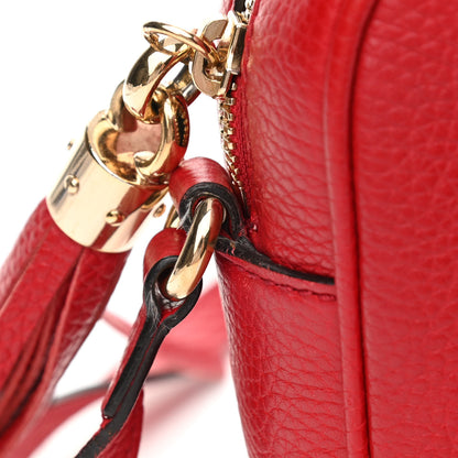Gucci Pebbled Calfskin Small Soho Disco Bag Tabasco Red 11 of 11