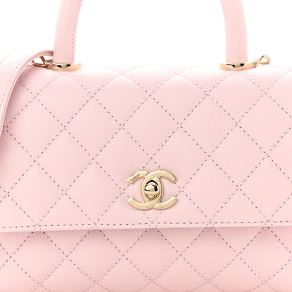 Chanel Caviar Quilted Mini Coco Handle Flap Light Pink 8 of 10