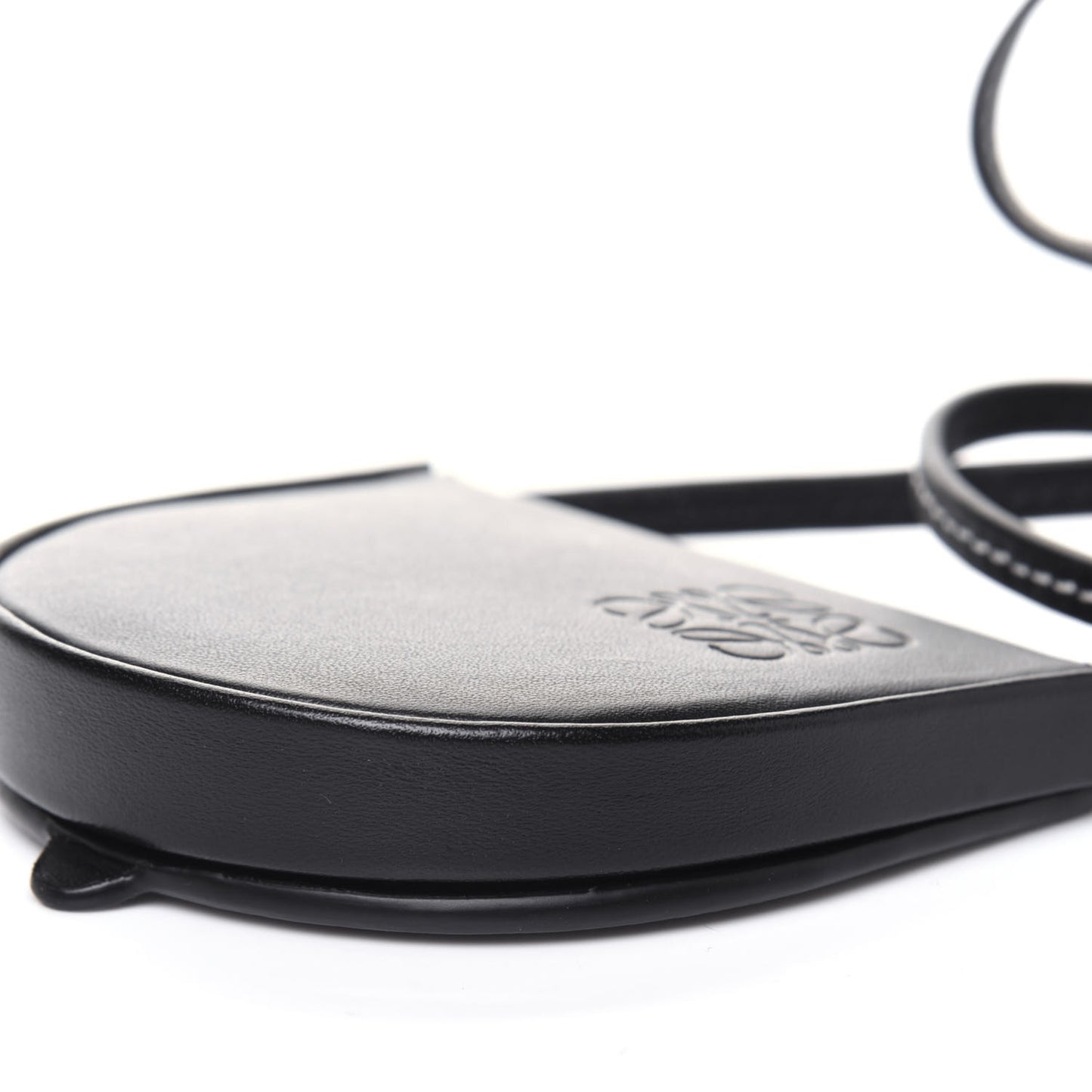 Soft Calfskin Mini Heel Pouch Black
