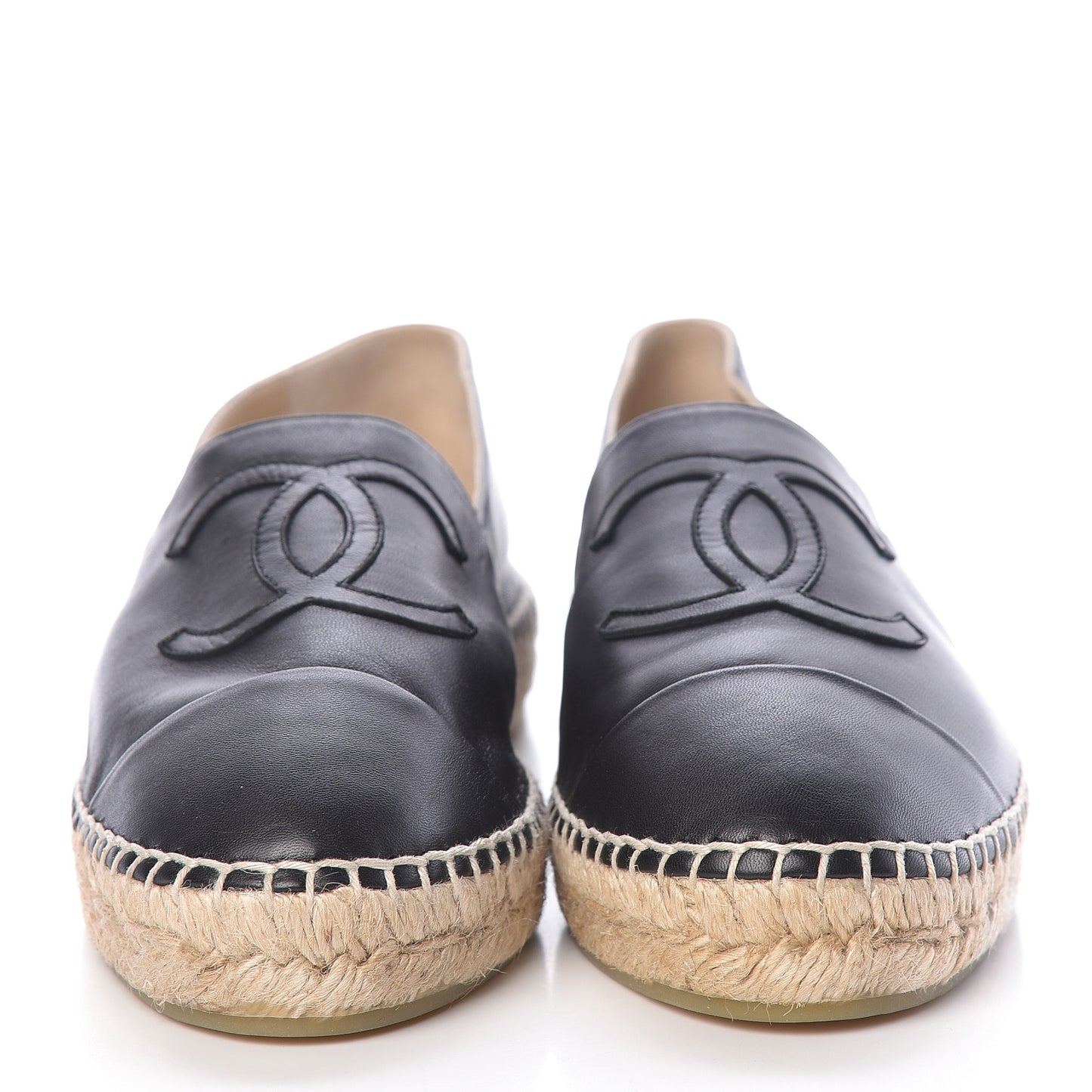 Lambskin CC Espadrilles 39 Black