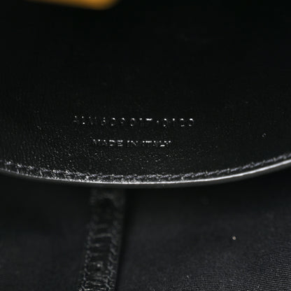 Saint Laurent Calfskin Raffia Mini Shopper Tote Naturale Black 7 of 10