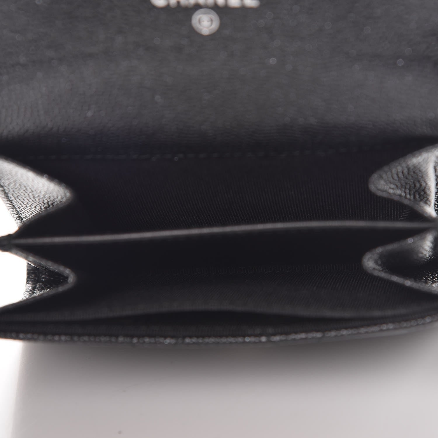 Chanel Iridescent Caviar Quilted Card Holder Black 5 of 9
