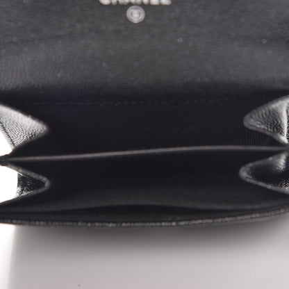 Chanel Iridescent Caviar Quilted Card Holder Black 5 of 9