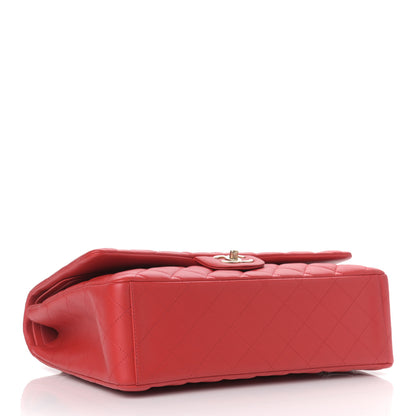 Chanel Lambskin Quilted Maxi Double Flap Red 4 of 10