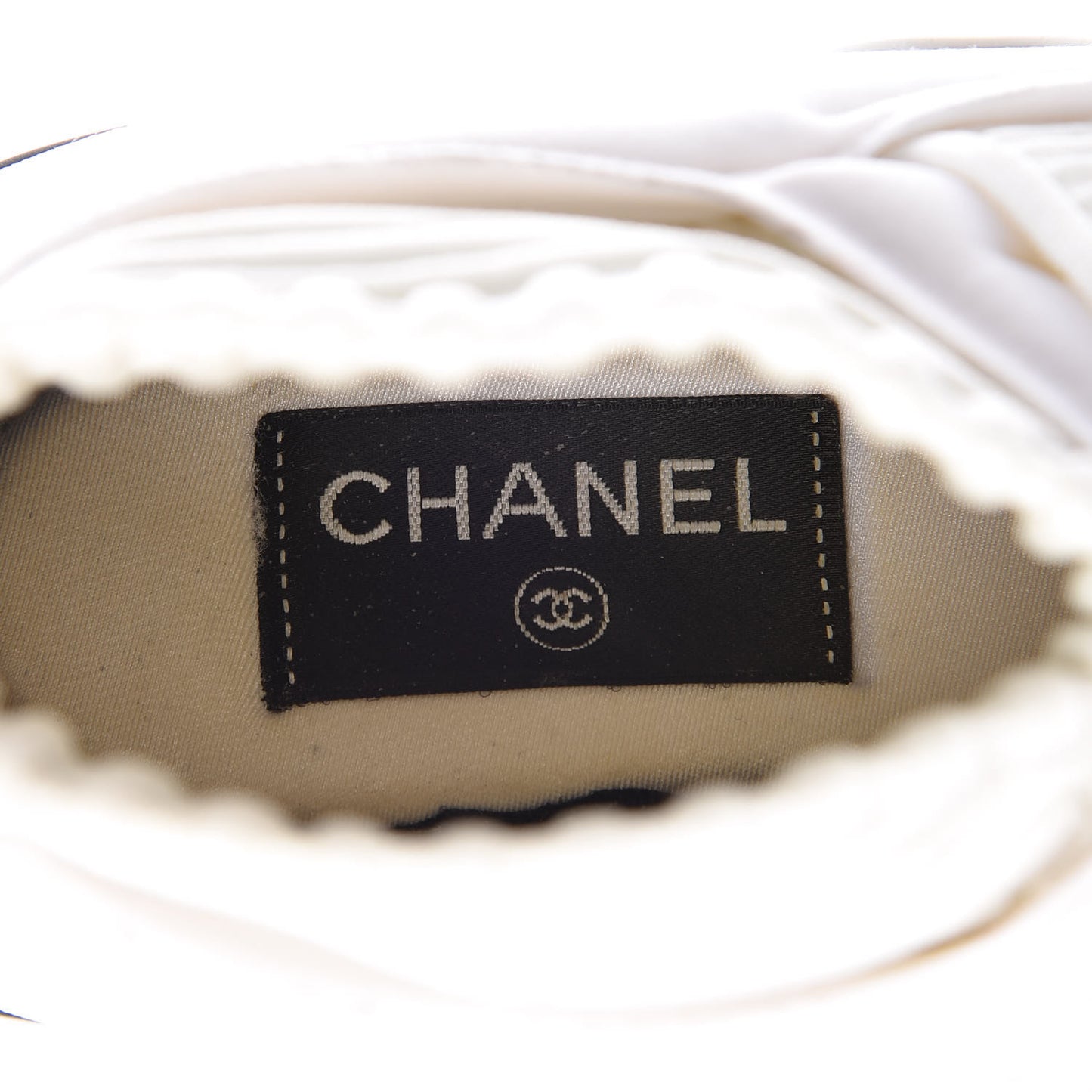 Stretch Fabric CC Sneakers 37.5 White