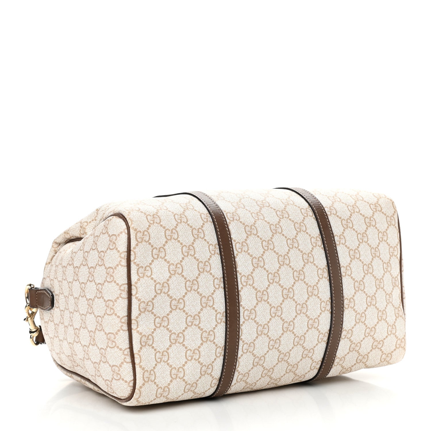 Gucci GG Supreme Monogram Calfskin Medium Nice Boston New Mystic White Beige Brown 4 of 16