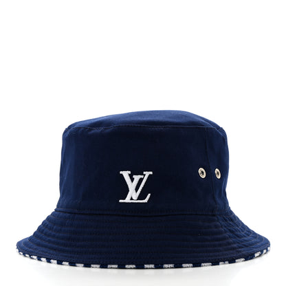 Louis Vuitton LV Graphical Reversible Bucket Hat L Blue 4 of 15