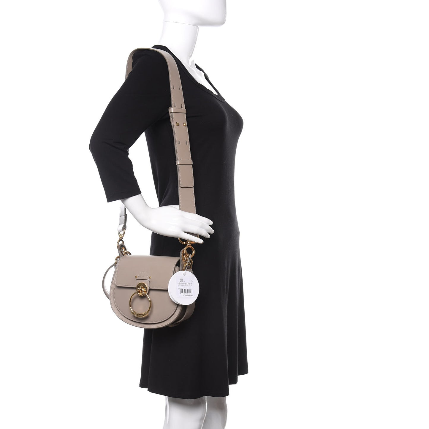 Calfskin Small Tess Bag Motty Grey
