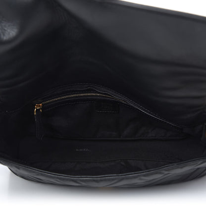 Fendi Nappa FF 1974 Embossed Baguette Black 5 of 9