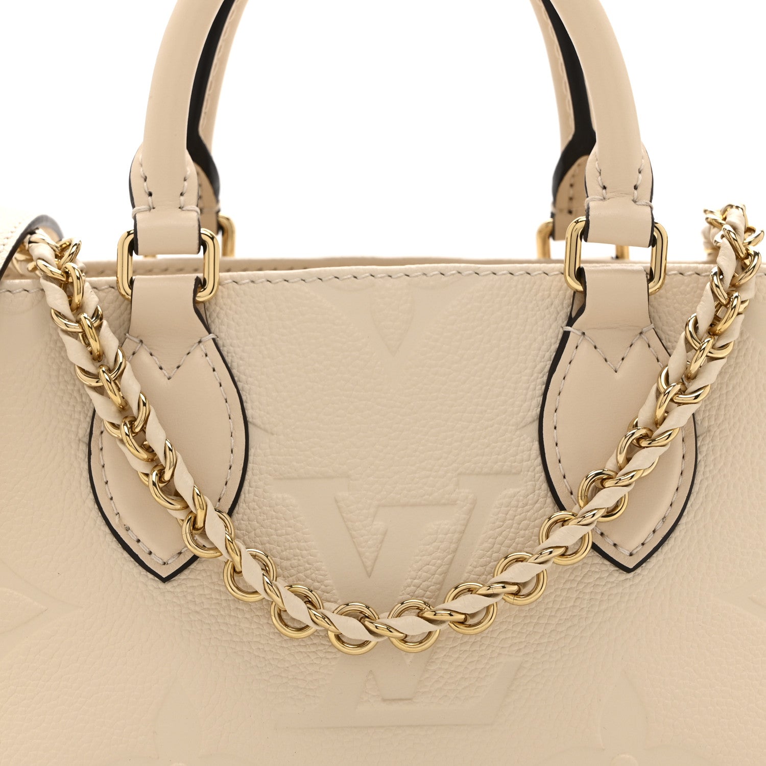 Louis Vuitton Empreinte Monogram Giant OnTheGo East West Creme 7 of 9