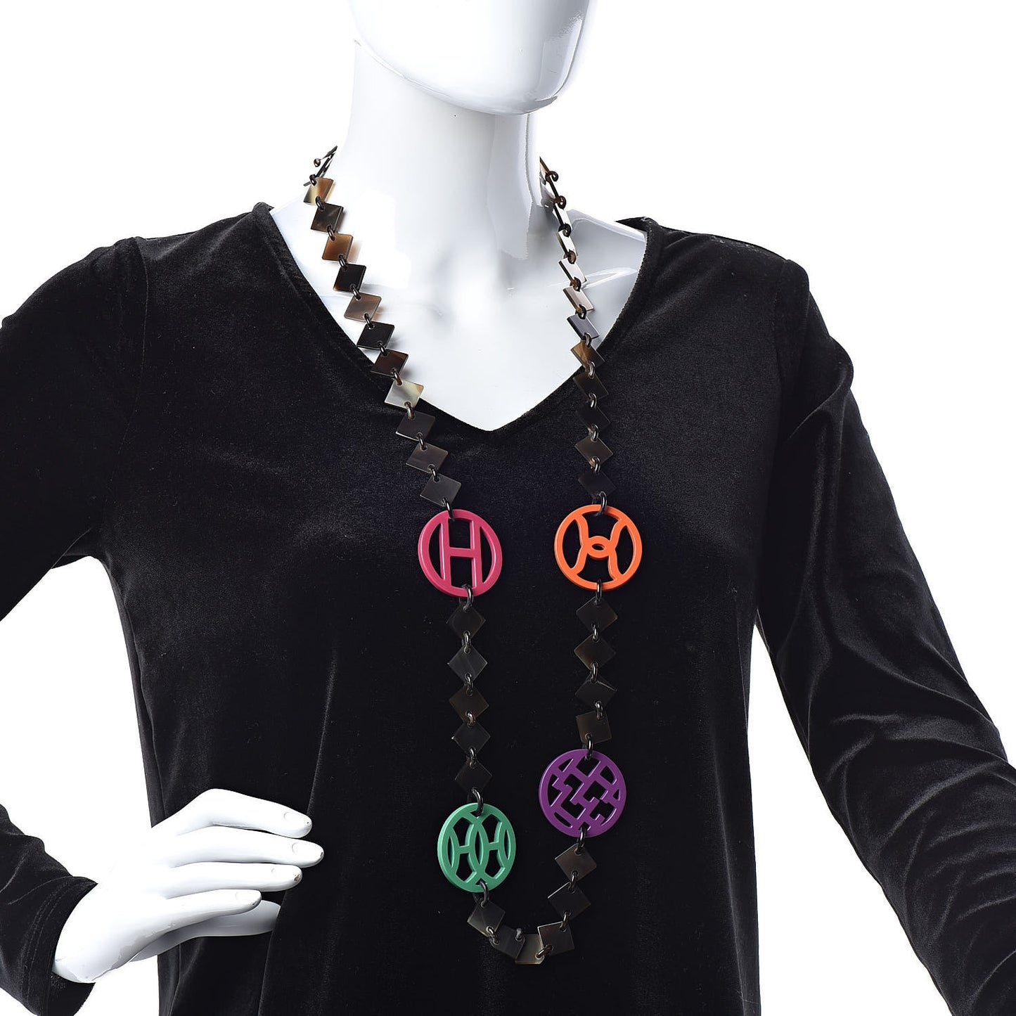 Buffalo Horn Lacquer Deva Necklace
