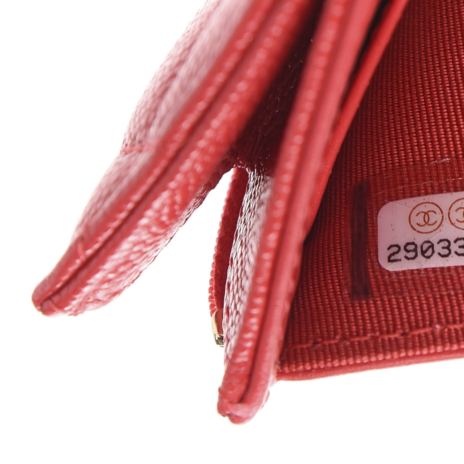 Chanel Caviar Quilted Small Flap Wallet Red 7 of 10