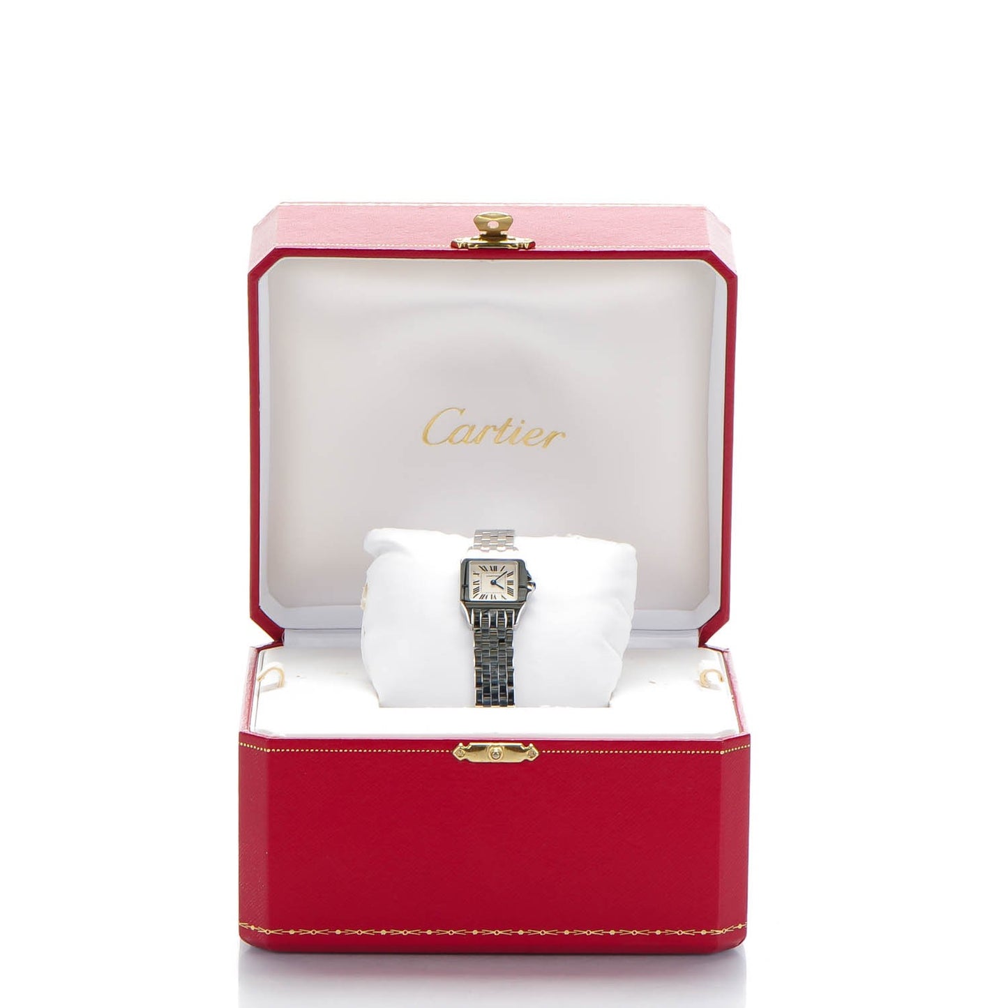 Stainless Steel 20mm Santos Demoiselle Quartz Watch