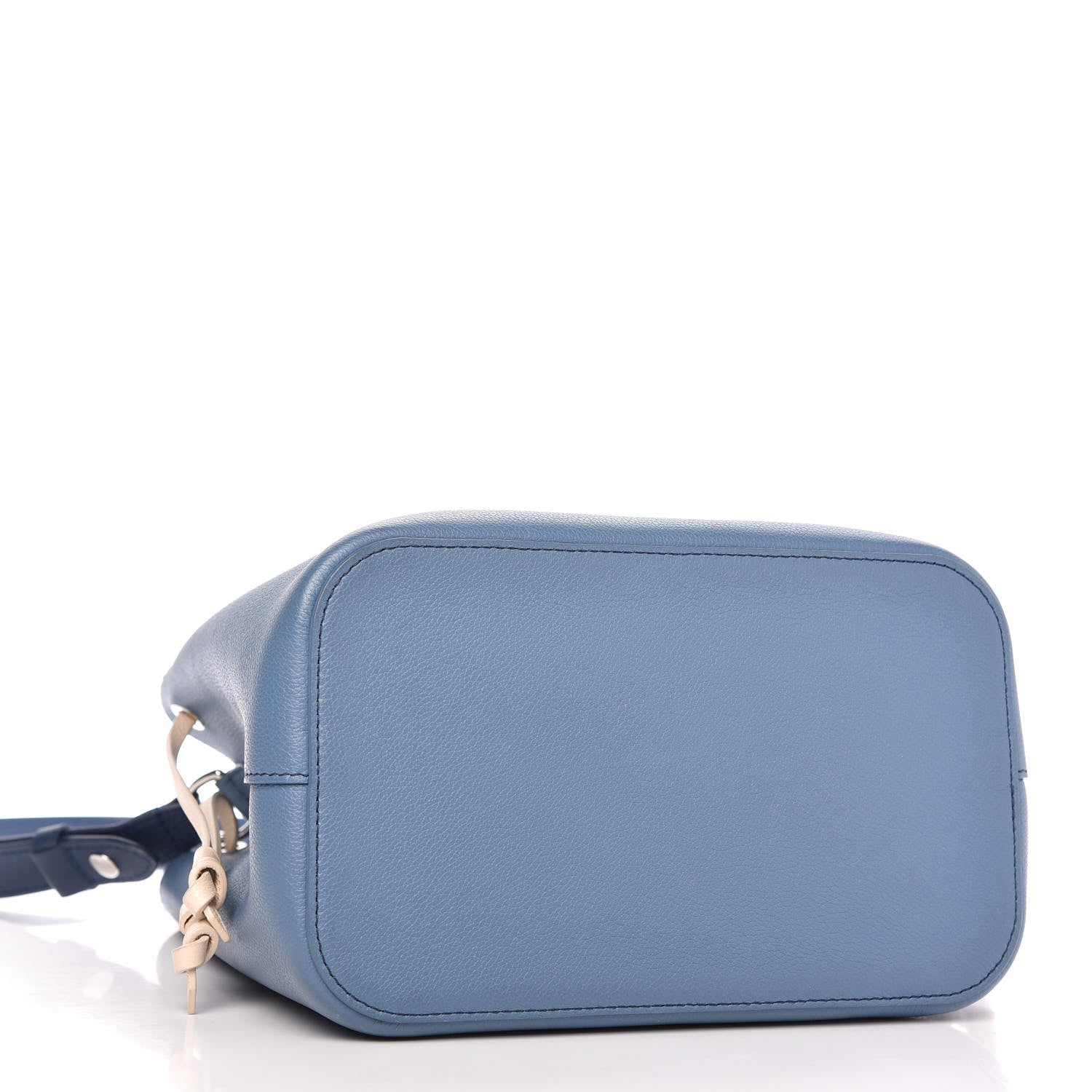 Louis Vuitton Calfskin Lockme Bucket Blue Jean 4 of 11